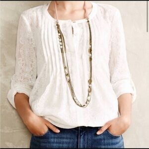 Anthropologie Meadow Rue Lace Top